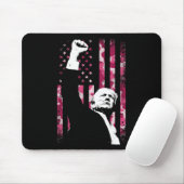 4. Juli Rosa Camo Tarnmuster Us Flagge Faust Kampf Mousepad (Mit Mouse)