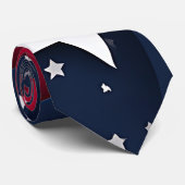 4. Juli Rot und Blau Krawatte (Gerollt)