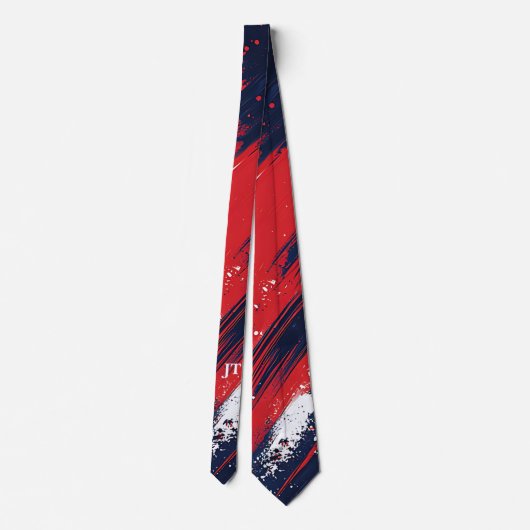 4. Juli Rot und Blau Krawatte (Rückseite)