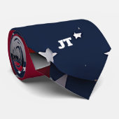 4. Juli Rot und Blau Krawatte (Gerollt)