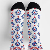 4. Juli Rot und Blau Socken (Oben)