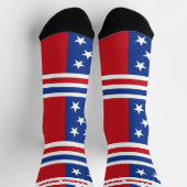 4. Juli Rot und Blau Socken (Oben)