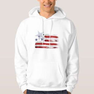 4. Juli rot, weiß & blau Fahne Patriot Hoodie