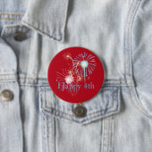 4. Juli Rot, Weiß und Blau-Feuerwerk Button (Beispiel)