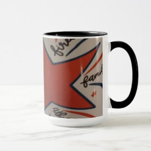 4. Juli rot weiß und blau Tasse