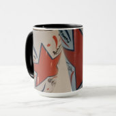 4. Juli rot weiß und blau Tasse (Vorderseite Links)