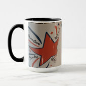 4. Juli rot weiß und blau Tasse (Links)