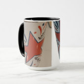 4. Juli rot weiß und blau Tasse (Vorderseite Links)
