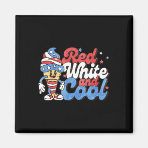4. Juli rot weiß und Coole amerikanische Popsikel Magnet