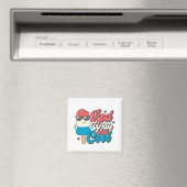 4. Juli Rot-Weiß und Coole Popsikel Magnet (In Situ (Geschirrspüler))