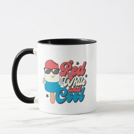4. Juli Rot-Weiß und Coole Popsikel Tasse (Links)