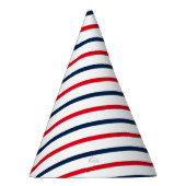 4. Juli rot-weiße patriotische Streifen Partyhütchen (Rechts)