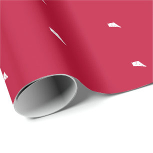 4. Juli Rot-Weiße Sterne Geschenkpapier