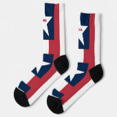 4. Juli Rote und Blaue Socken (Linkes Detail)