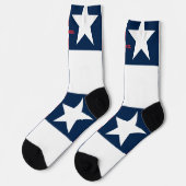 4. Juli Rote und Blaue Socken (Linkes Detail)