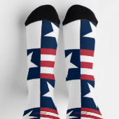 4. Juli Rote und Blaue Socken (Oben)