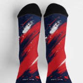 4. Juli Rote und Blaue Socken (Oben)