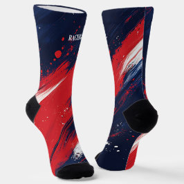 4. Juli Rote und Blaue Socken