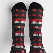 4. Juli Rote und Blaue Socken (Oben)