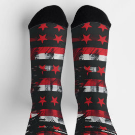 4. Juli Rote und Blaue Socken