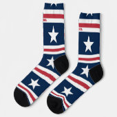 4. Juli Rote und Blaue Socken (Linkes Detail)