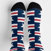 4. Juli Rote und Blaue Socken (Oben)