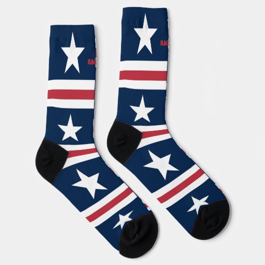 4. Juli Rote und Blaue Socken (Rechts)