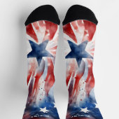 4. Juli Rote und Blaue Socken (Oben)