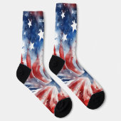 4. Juli Rote und Blaue Socken (Rechts)