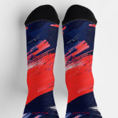 4. Juli Rote und Blaue Socken (Oben)
