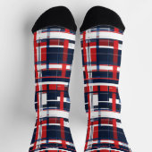 4. Juli Rote und Blaue Socken (Oben)