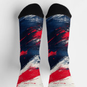 4. Juli Rote und Blaue Socken (Oben)