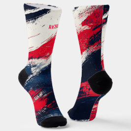 4. Juli Rote und Blaue Socken