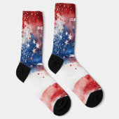 4. Juli Rote und Blaue Socken (Rechts)