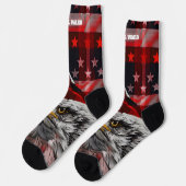 4. Juli Rote und Blaue Socken (Linkes Detail)