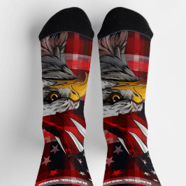 4. Juli Rote und Blaue Socken