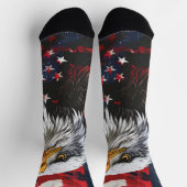 4. Juli Rote und Blaue Socken (Oben)