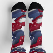 4. Juli Rote und Blaue Socken (Oben)