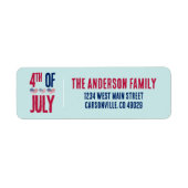 4. Juli Rücksendeadresse der Partei (Vorne)