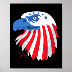 4. Juli S - Patriotische Shirts - Amerikanische Fl Poster