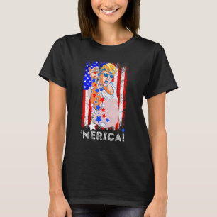 4. Juli Salz Merica US American Freedom Patrio T-Shirt