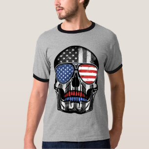 4. JULI SCHÄDEL UNABHÄNGIGKEITSTAG GESCHENK T-Shir T-Shirt