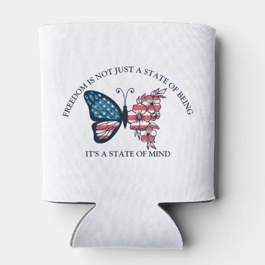 4. Juli Schmetterling Dosenkühler (Rückseite)