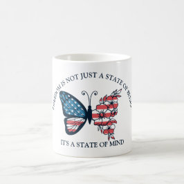 4. Juli Schmetterling Kaffeetasse