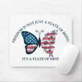 4. Juli Schmetterling Mousepad (Mit Mouse)