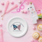 4. Juli Schmetterling Pappteller (Party)