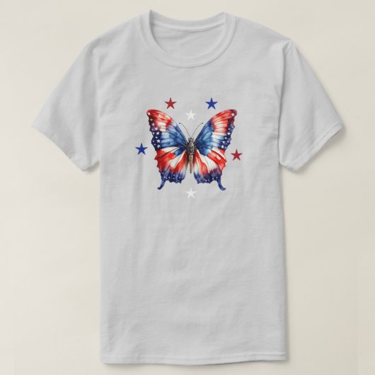 4. Juli Schmetterling-T - Shirt (Design vorne)