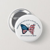 4. Juli Schmetterlingstaste Button (Vorne & Hinten)