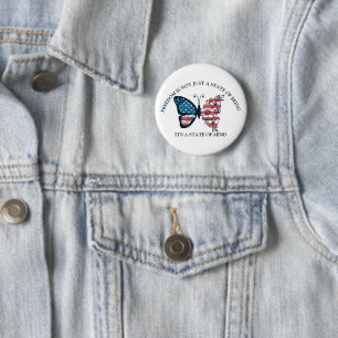 4. Juli Schmetterlingstaste Button