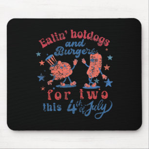 4. Juli Schwangerschaft essen Hotdogs und Burger f Mousepad